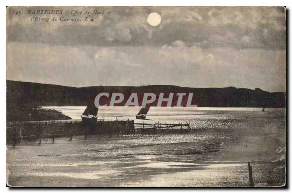 Martigues — Nacht-Effekt und Caronte-See — L.★ - Vorderseite