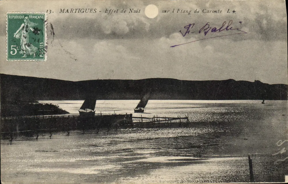 Martigues - Effet de Nuit sur l'Étang de Caronte — L. Galle - Vorderseite