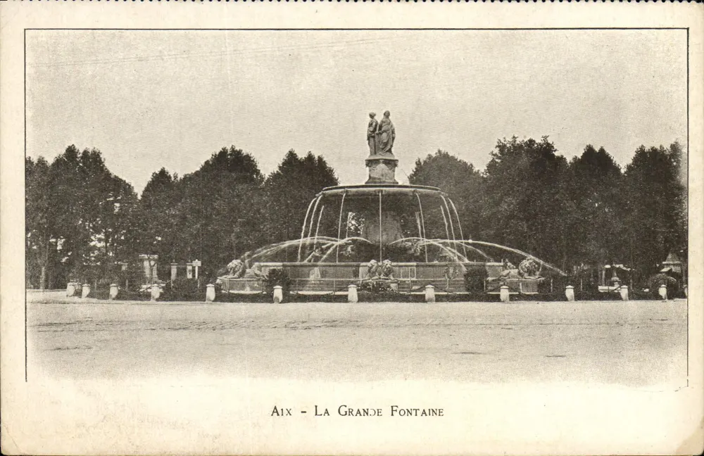 Aix - A Grande Fonte — editada pela Provence-Carte Postale - Frente
