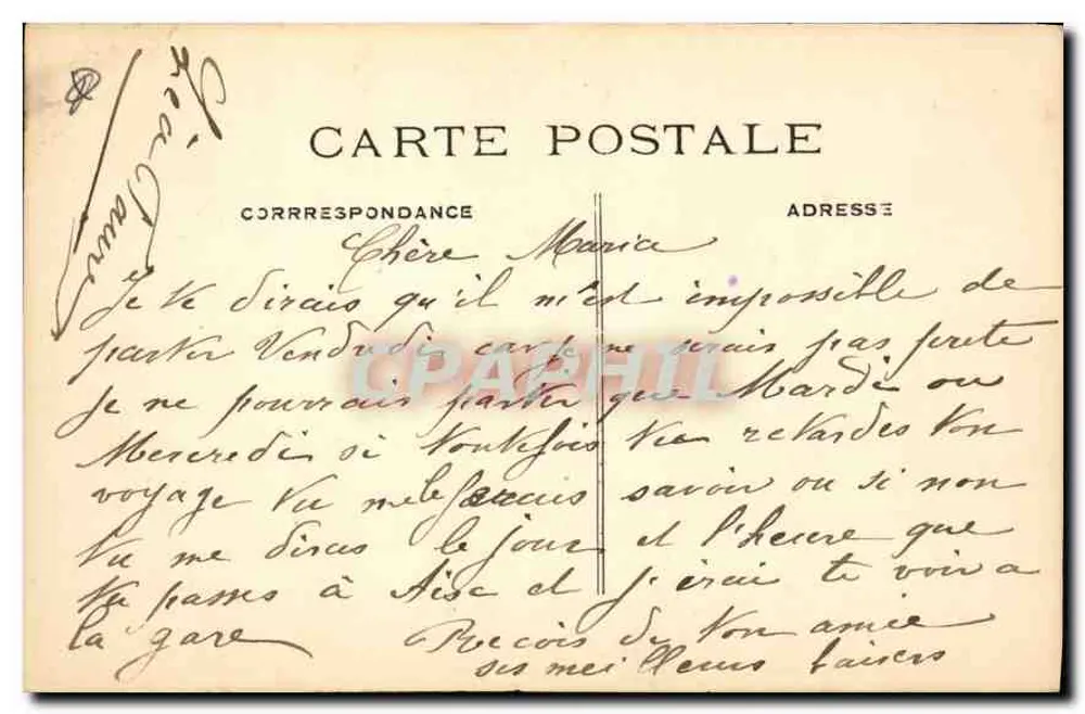 AIX-en-PROVENCE — Die monumentale Fontäne — Collection Unie - Rückseite