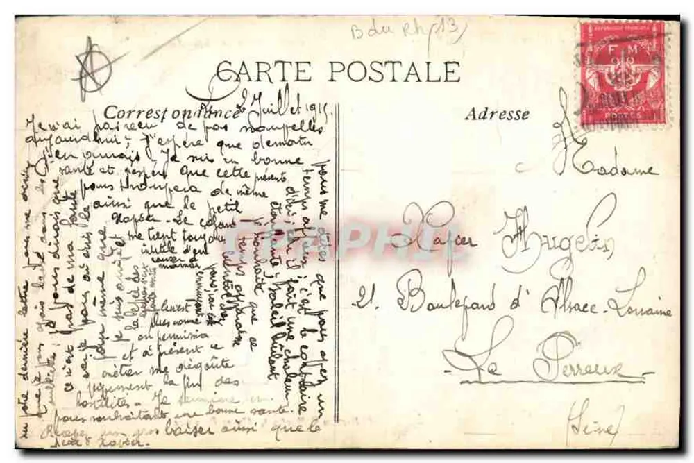 Aix-en-Provence — Fontäne La Rolonde — Sammlung S. Martine, Aix-en-Provence - Rückseite