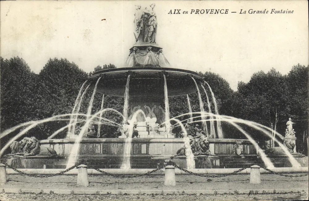 AIX en PROVENCE — La Grande Fontaine — J.B. Bussière - Vorderseite