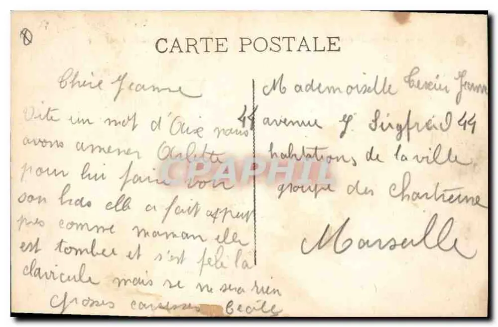 Aix-en-Provence — Die Grande Fontaine — Internationale Kolonialausstellung 1931 - Rückseite