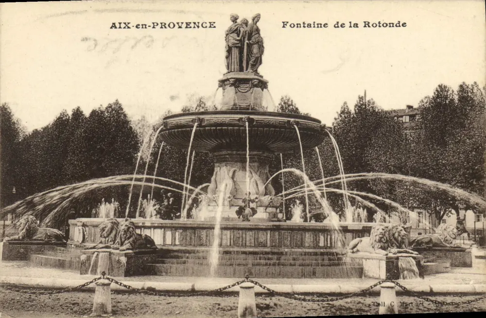 AIX-en-PROVENCE — Fontäne der Rotonde — Sammlung C. Martael - Vorderseite