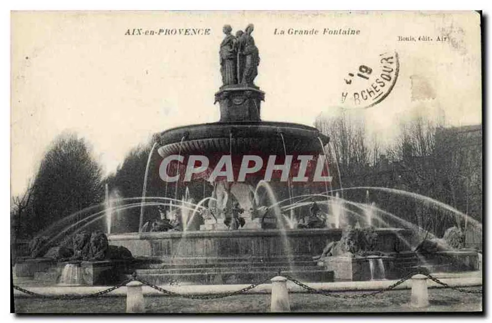 AIX-en-PROVENCE — Die Große Fontäne — Tionis, Verlag Aix - Vorderseite