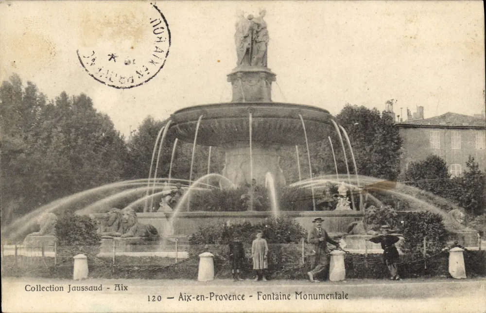 Aix-en-Provence — Fontaine Monumentale — Coleção Jaussaud - N°120 - Frente