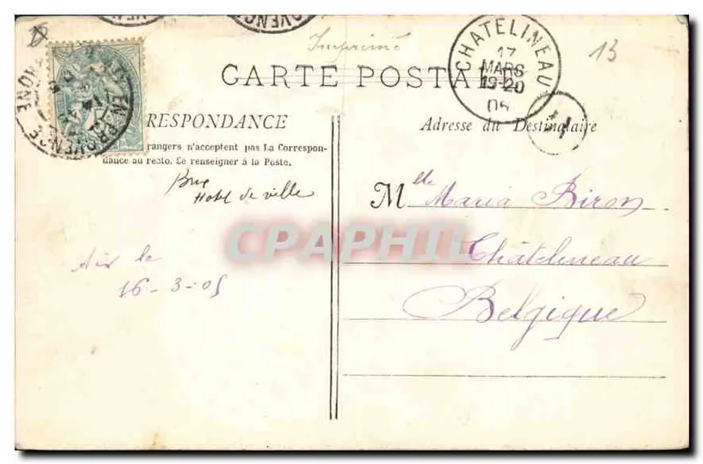 Aix-en-Provence — Fonte Monumental — Coleção Jaussaud, n°116 - Verso