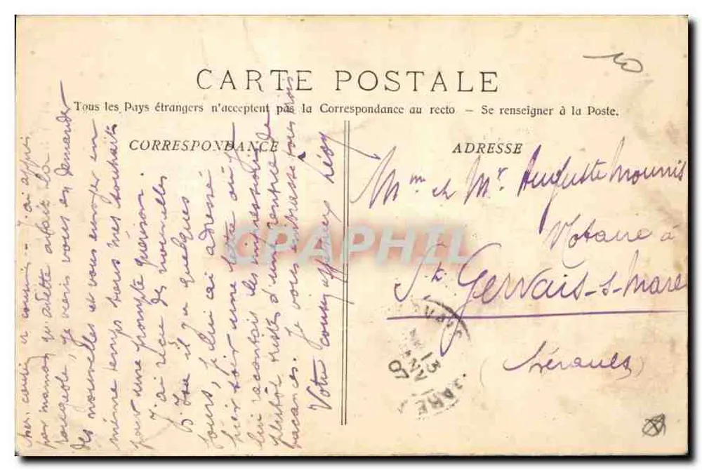 Aix en Provence — Fontaine Monumentale — Coleção Jaussaud - Verso