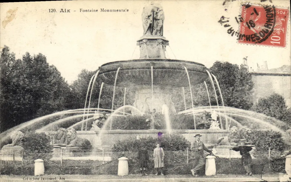 Aix - Fontaine Monumentale — Coleção Jaussaud, n°120 - Frente