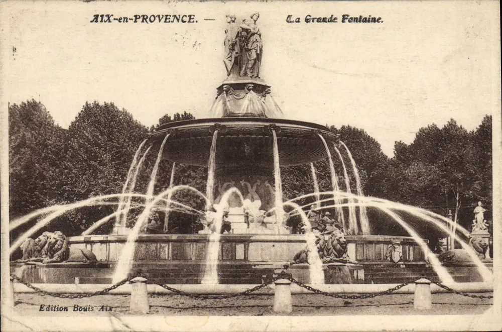 AIX-en-PROVENCE — Ansicht der Grande Fontaine — Edition Bouis Aix - Vorderseite