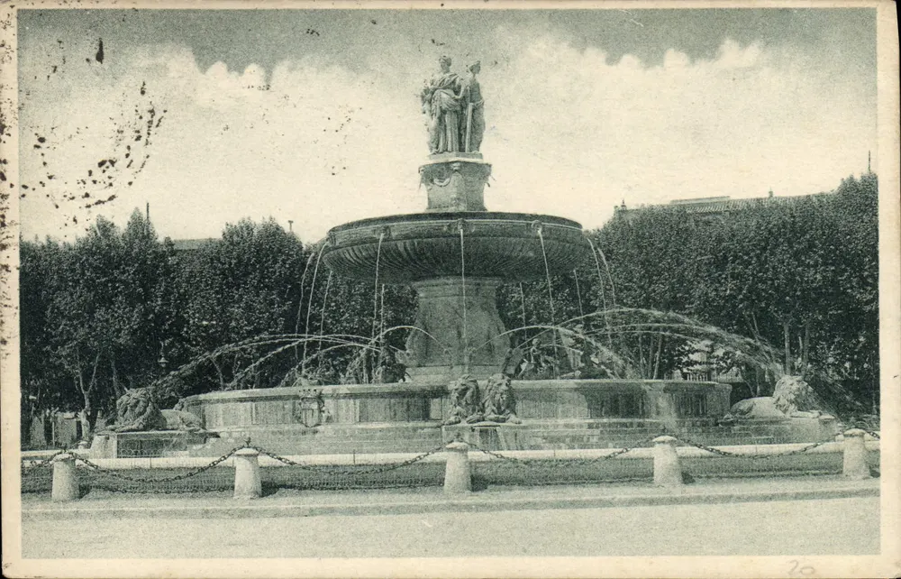 Fonte da Rotonda — Marselha — J. Gaudard, série 20 - Frente
