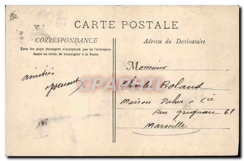 Aix-en-Provence — Fontaine Monumentale — Coleção Jaussaud, n°120 - Verso