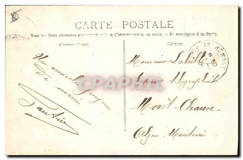 Aix-en-Provence - Die Große Fontäne — Sammlung C. Martinet - Rückseite