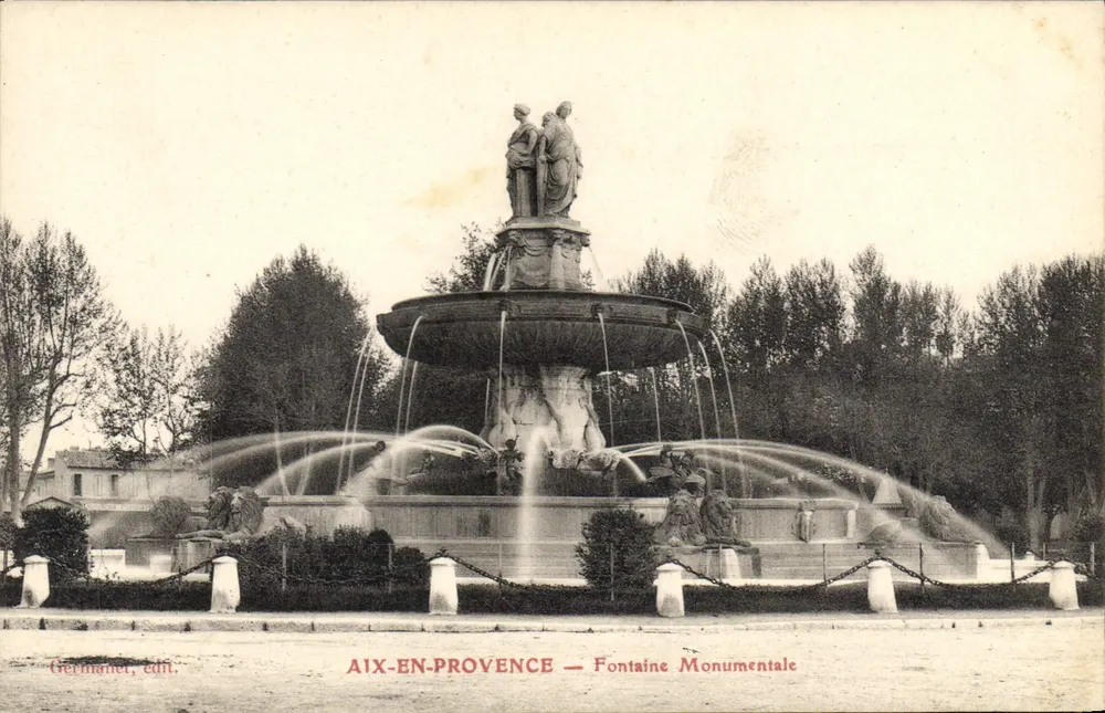 Aix-en-Provence — Fonte Monumental — Germanet, edit. - Frente