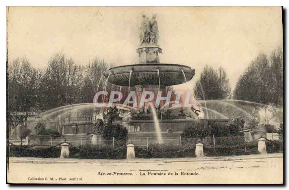 Aix-en-Provence — La Fontaine de la Rotonde — Fot. Guittard - Vorderseite