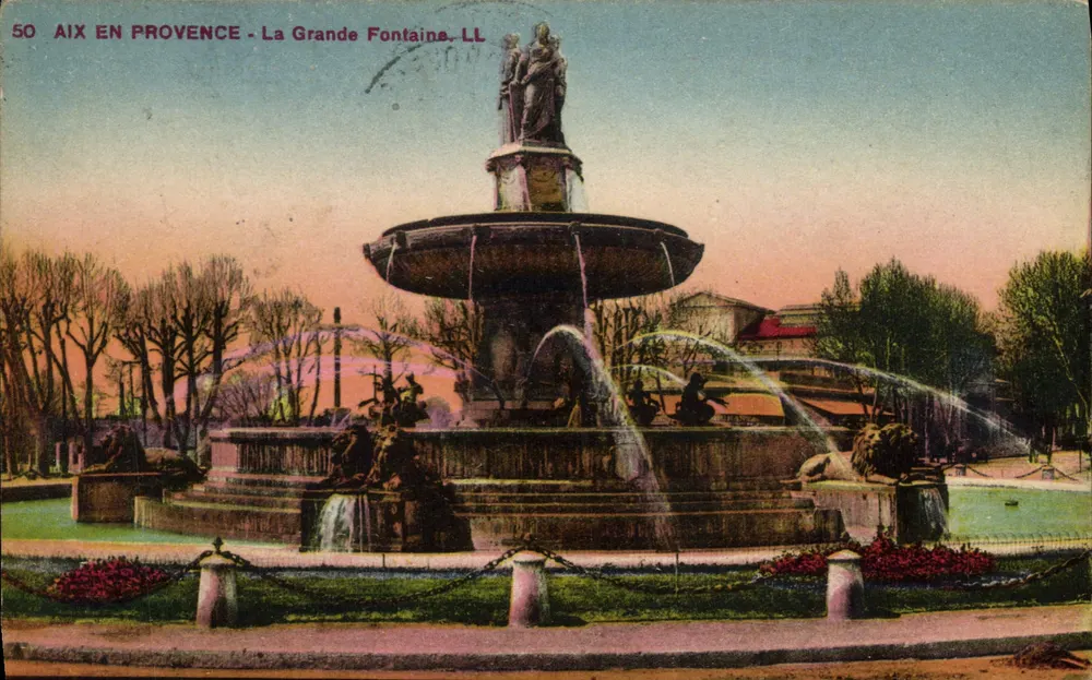 Aix-en-Provence - Die Große Fontäne - LL - Vorderseite