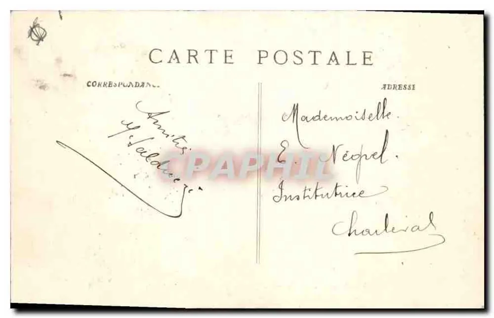 Aix-en-Provence — Sortie du Cours Mirabeau — Collezione Jaussaud - Verso