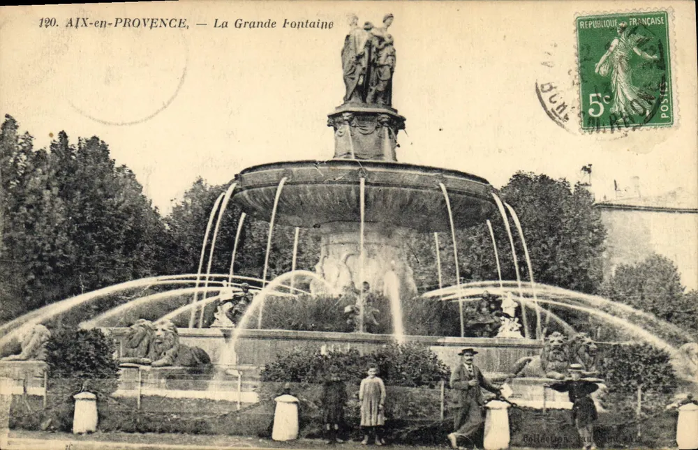 AIX-en-PROVENCE — La Grande Fontaine — unbekannter Verlag, Nr. 120 - Vorderseite
