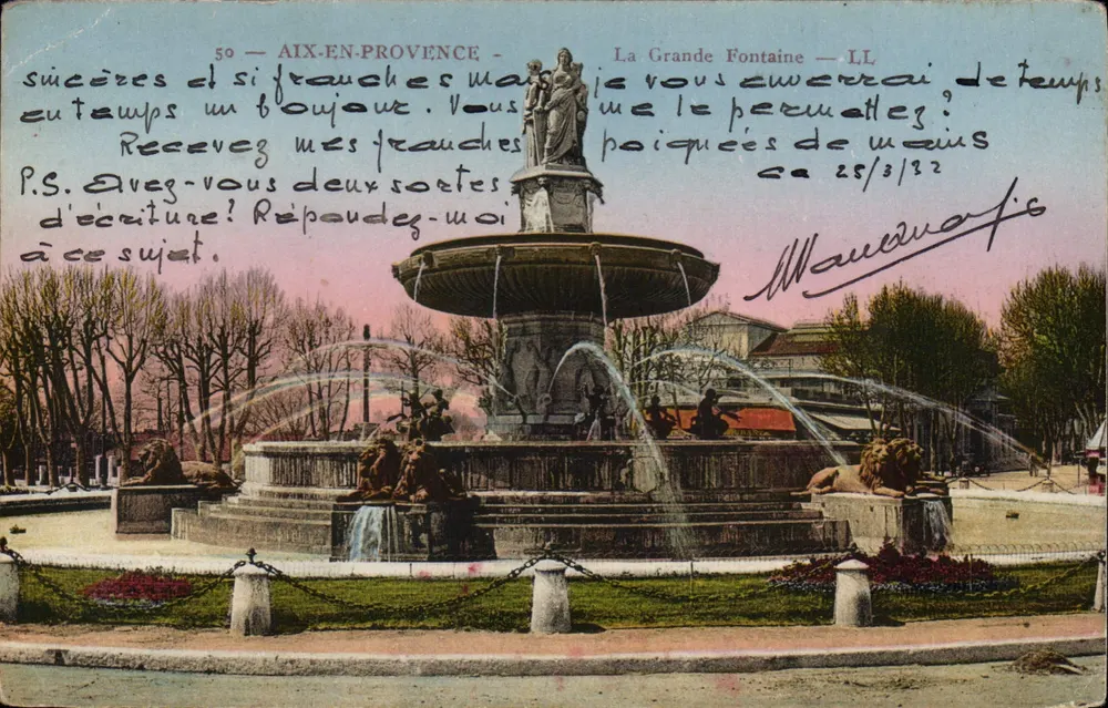 Aix-en-Provence — La Grande Fontaine — LL, Nr. 50 - Vorderseite