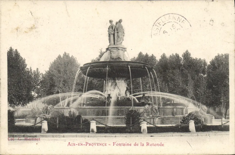 Aix-en-Provence — Fontaine de la Rotonde — Col. C. Martinet - Vorderseite