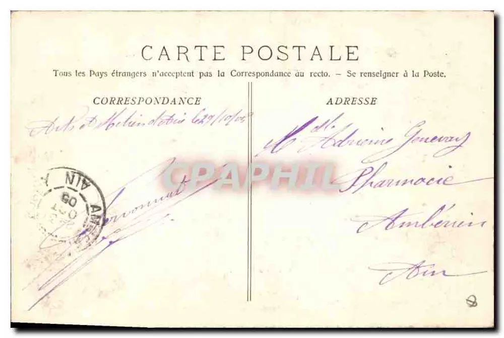 Aix-en-Provence — Fonte Monumental — Coleção Jaussaud, n°116 - Verso