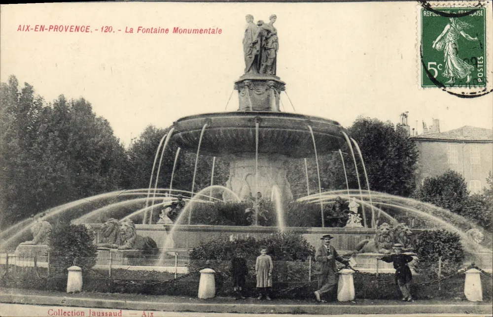 Aix-en-Provence — Die monumentale Fontäne — Sammlung Jaussaud — n°120 - Vorderseite