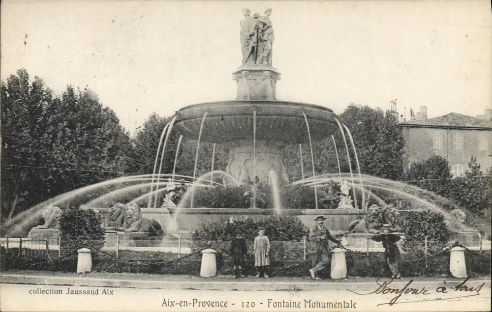 Aix-en-Provence — Fontaine Monumentale — coleção Jaussaud Aix - Frente