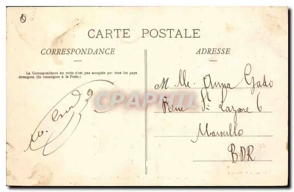 Aix-en-Provence — La Fontaine de la Rotonde — Sammlung C. Martinet - Rückseite