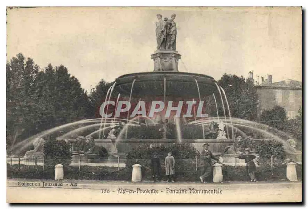 Aix-en-Provence — Fuente Monumental — Colección Jaussaud - n°120 - Anverso