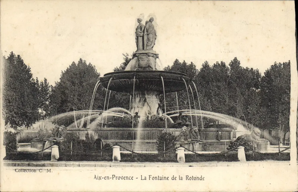 Aix-en-Provence — Die Fontaine de la Rotonde — Collection C.M. - Vorderseite