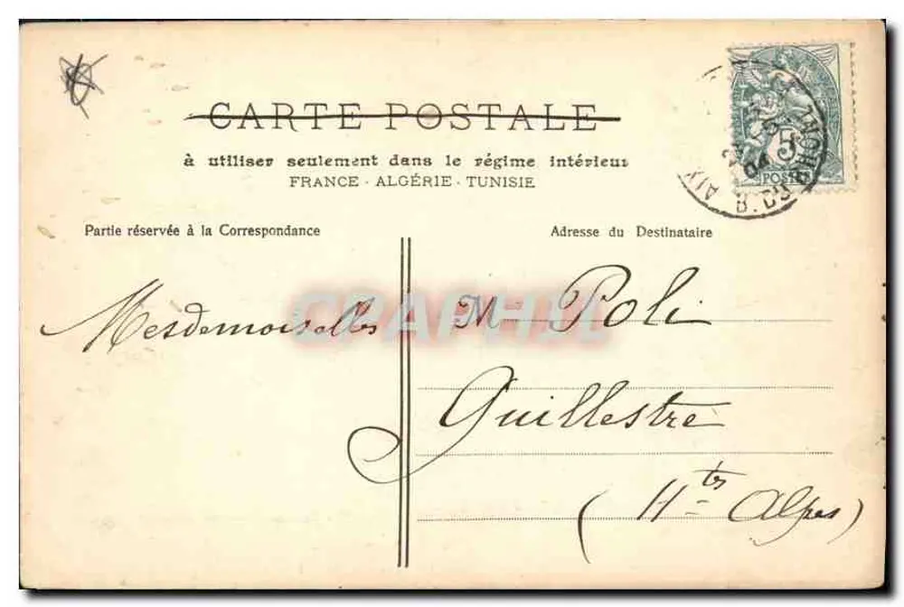 Aix-en-Provence — La Grande Fontaine — col. C. M. photo. Jouven - Rückseite