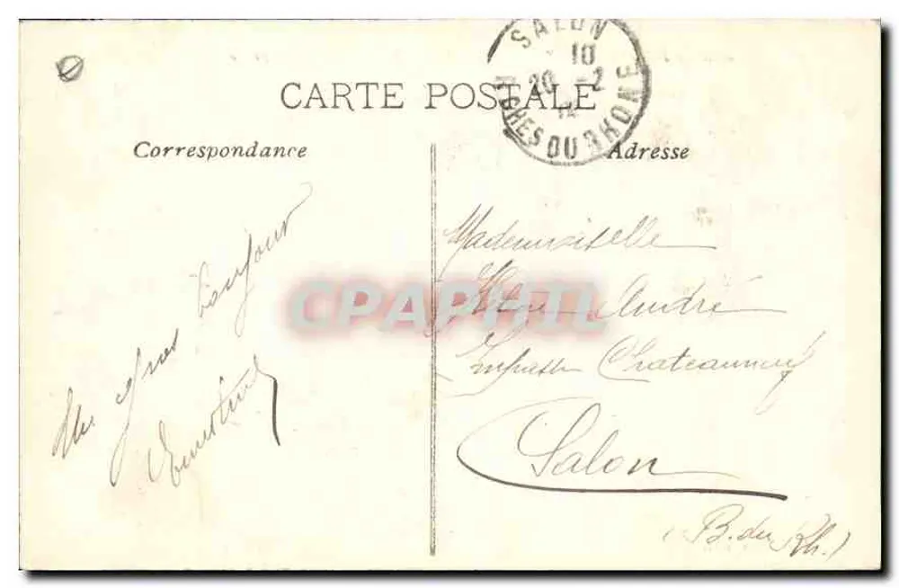 Aix en Provence — Fontäne der Rotonde — Verlag J.B. Bouis - Rückseite