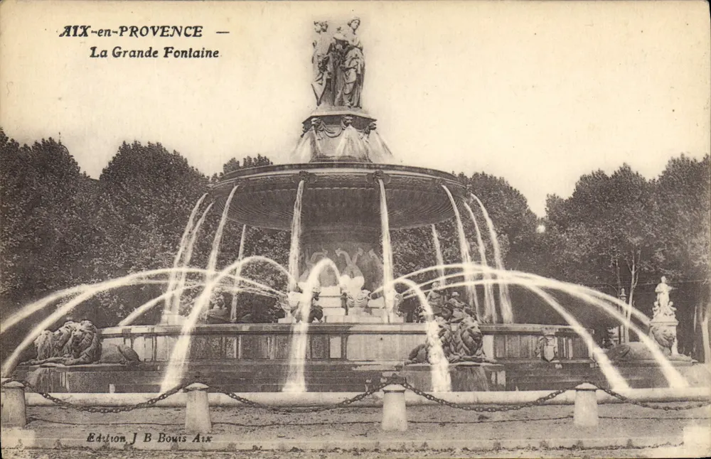 AIX-EN-PROVENCE — La Grande Fontaine — Édition J B Bowis Aix - Vorderseite