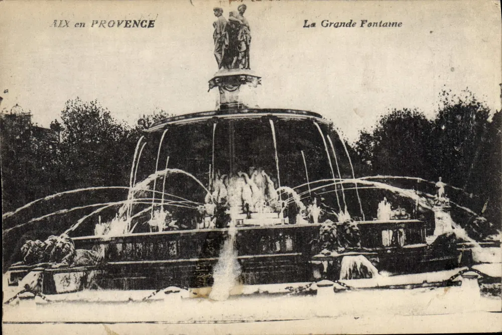 Aix-en-Provence — Die Große Fontäne — Verlag unbekannt - Vorderseite