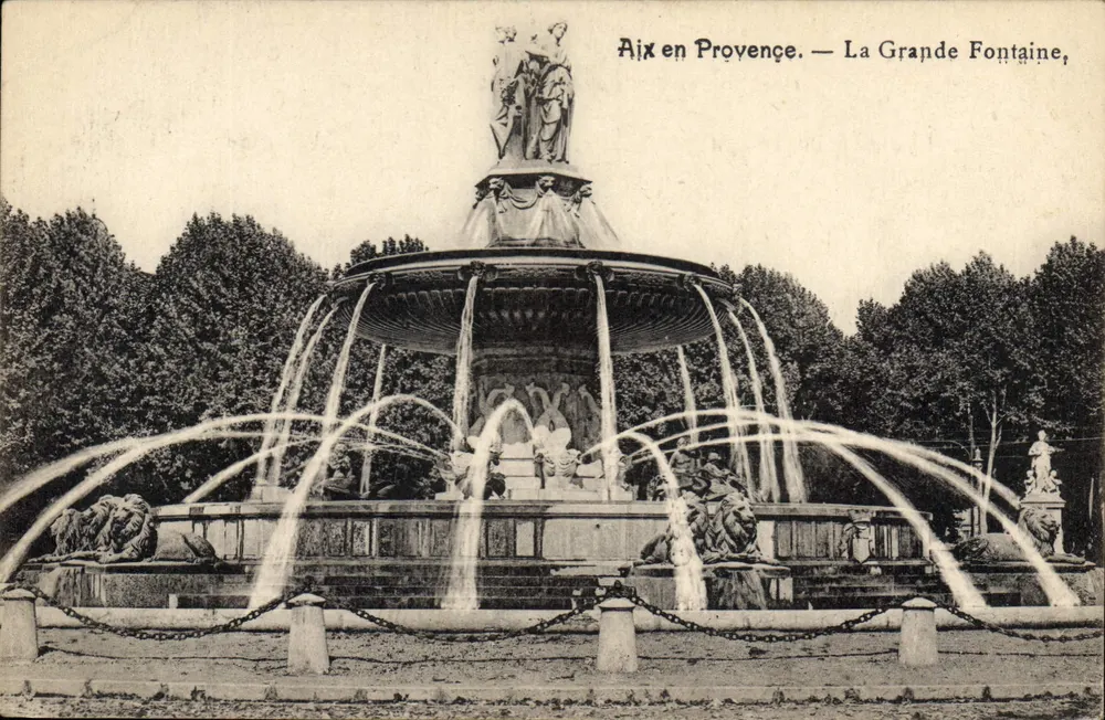 Aix en Provence — La Grande Fontaine, Verlag nicht sichtbar - Vorderseite