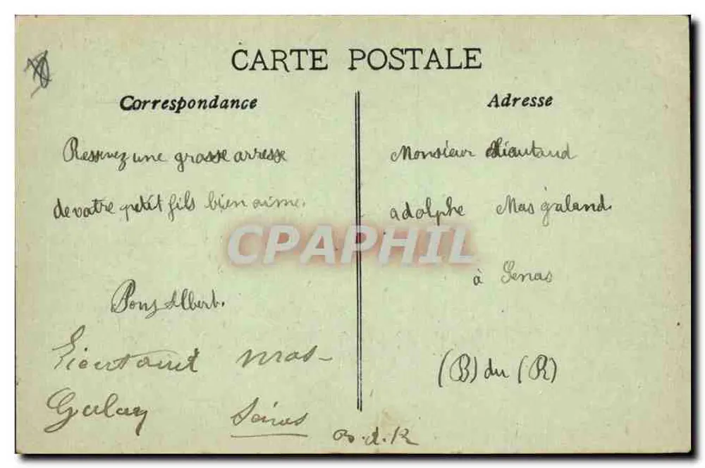 Aix en Provence — La Grande Fontaine, Verlag nicht sichtbar - Rückseite