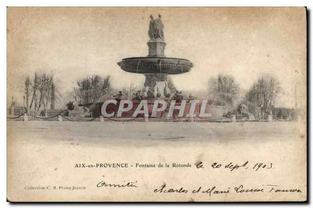 Aix-en-Provence — Fontaine de la Rotonde — Photo Jouven - Vorderseite