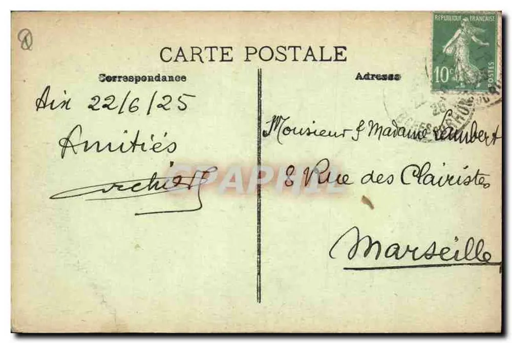 Aix-en-Provence — Fontäne der Rotonde — C. M. Lind Aix - Rückseite