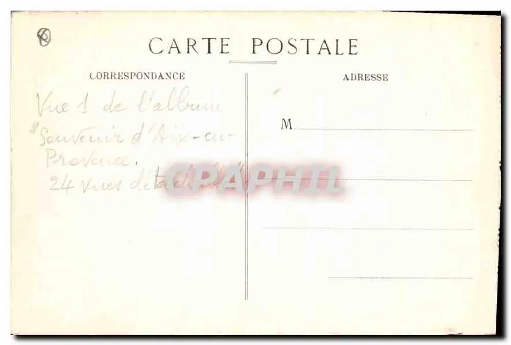 Aix-en-Provence — Monumentale Fontäne — Call Janssens, n°120 - Rückseite