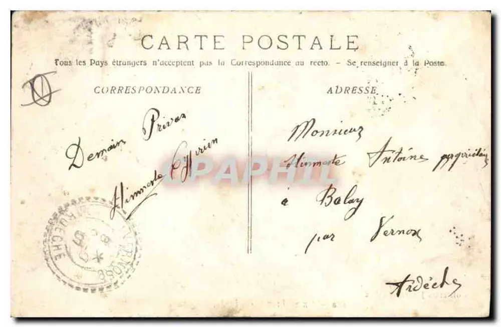 Aix-en-Provence — Fontaine Monumentale — Coleção Jaussaud, n°120 - Verso
