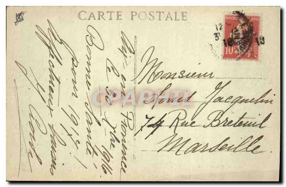 Aix-en-Provence — Fontaine de la Rotonde — Collection C. Market - Rückseite