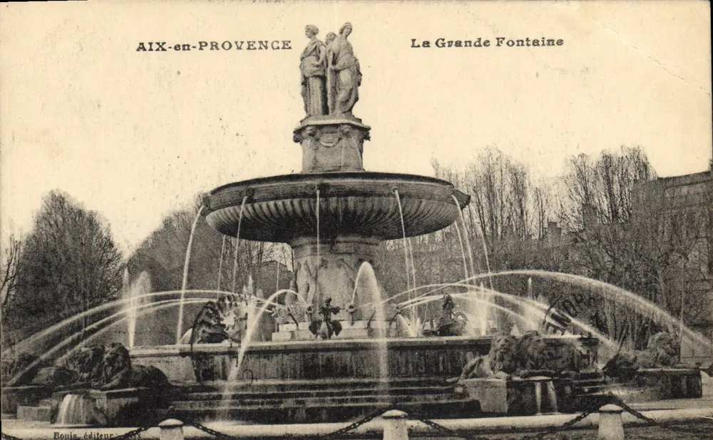 AIX-en-PROVENCE — La Grande Fontaine — éditeur Bouis - Vorderseite