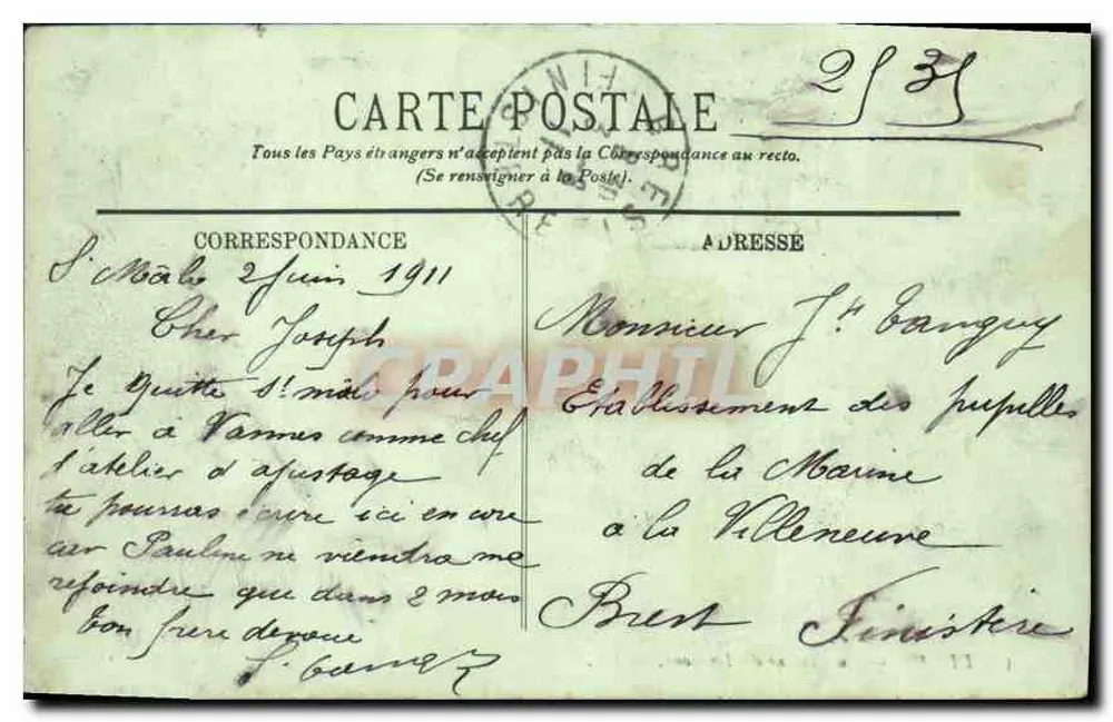Dinan — La Caserne des Dragons — LL. - Verso