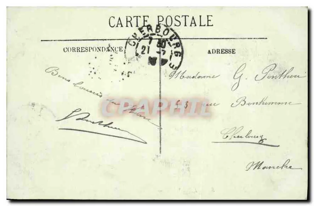 Le Havre — Die Börse und der Bassin du Commerce — LL. — Nr. 84 - Rückseite