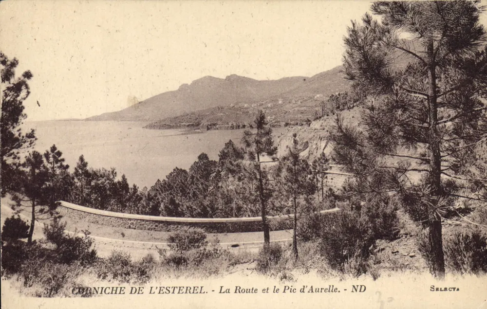 Corniche de l'Esterel - A Estrada e o Pic d'Aurelle - Selecta - Frente