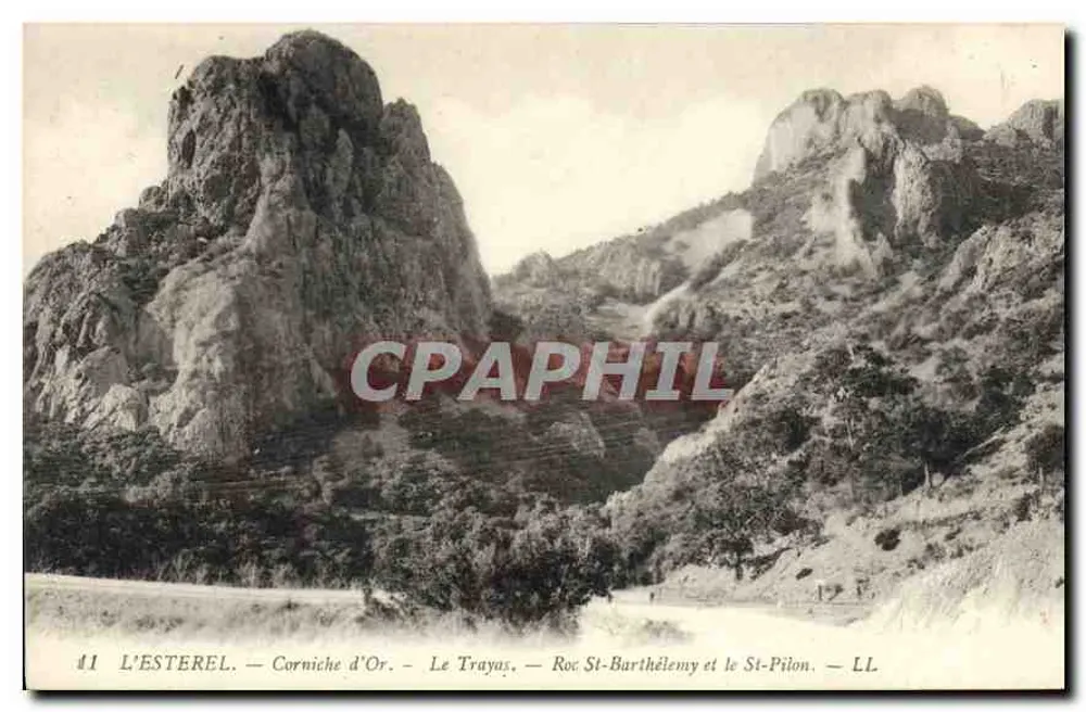 L'ESTEREL — Corniche d'Or, Le Trayas, Roc St-Barthélemy und St-Pilon — LL - Vorderseite