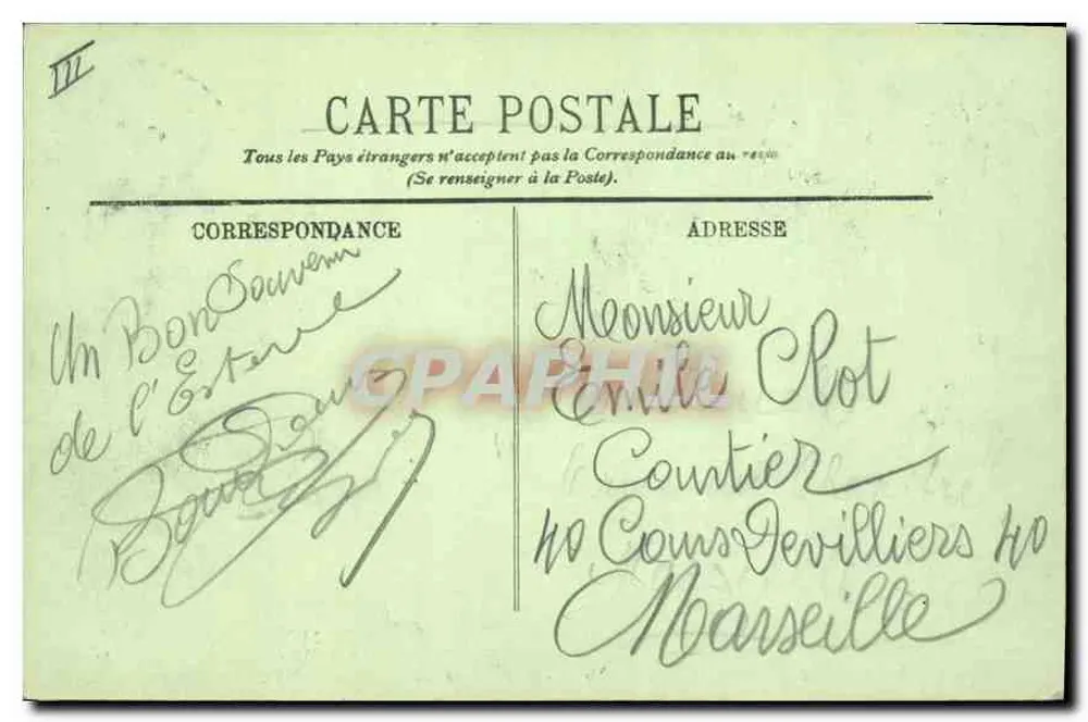 L'Esterel — Corniche d'Or — Roc St-Barthélémy e o St-Pilon — Editor não visível, n° de série 11 - Verso