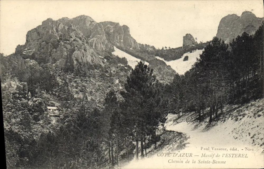 Massif de l'Esterel — Chemin de la Sainte-Baume — Paul Vasseur, Verlag, Nice - Vorderseite