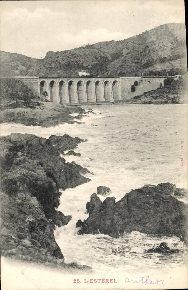 L'Estérel — Viaduto na costa — O. L. Paris, n°25 - Frente