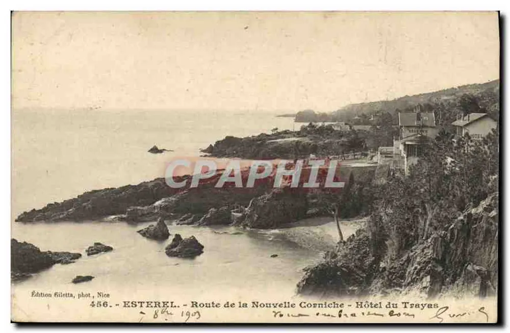 Estérel - Route de la Nouvelle Corniche - Hotel du Trayas — Edition Gilelta, Foto von Nice, Nr. 456 - Vorderseite